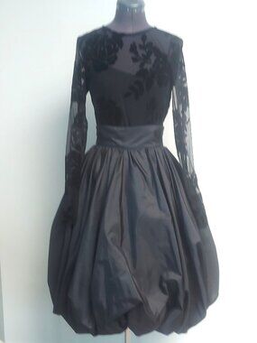 Vintage Edie Johne Designer Taffeta Fully Lined Skirt - Size S